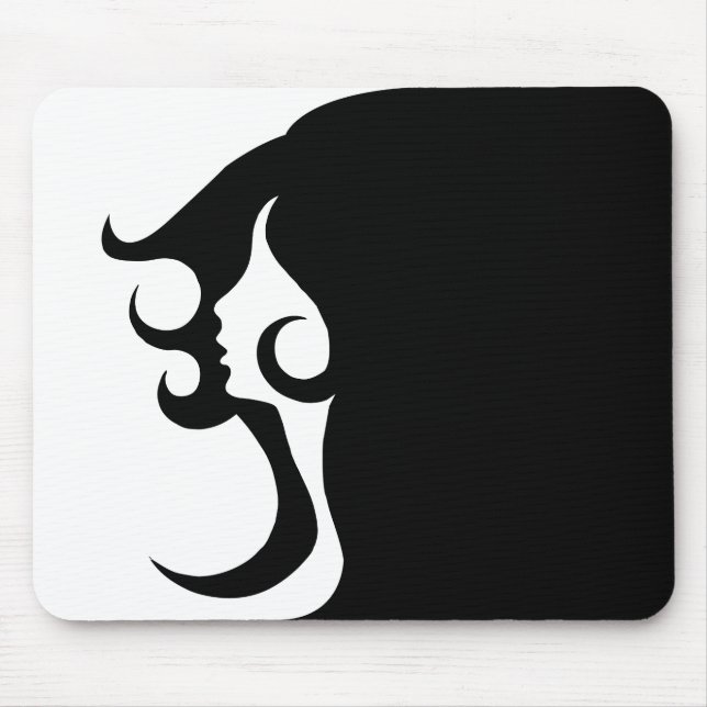 Alfombrilla De Ratón Retro Mod Woman (Frente)