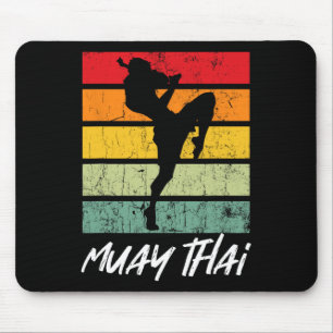 Alfombrilla De Ratón Retro Muay Thai Vintage Mma Martial Arts Tailandia