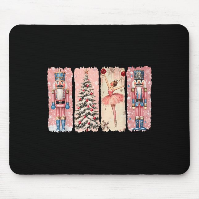 Alfombrilla De Ratón Retro Nutcracker Ballet Nk Christmas Xmas Vibes Wo (Frente)
