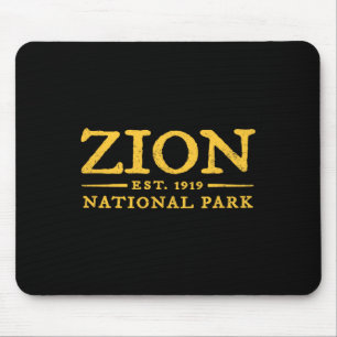 Alfombrilla De Ratón Retro Parque Nacional Zion Utah Vintage Mujeres Ho