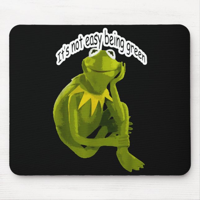 Alfombrilla De Ratón Retro Quote Its Not Easy Being Green Funny Frog An (Frente)