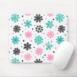 Alfombrilla De Ratón Retro Snowflakes