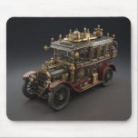 Alfombrilla De Ratón Retro Steampunk Police Cruiser<br><div class="desc">Retro Steampunk Police Cruiser  - Mouse Pad</div>