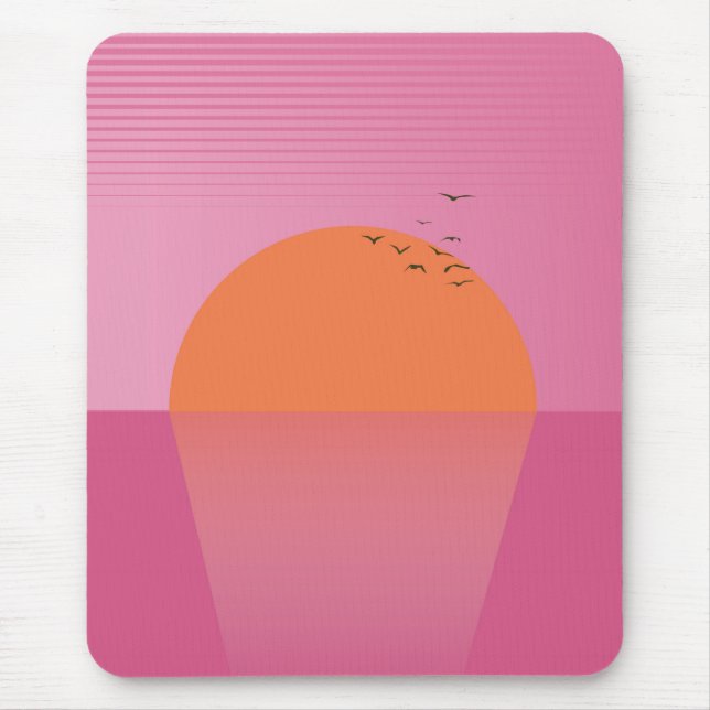 Alfombrilla De Ratón Retro Sunset (Frente)