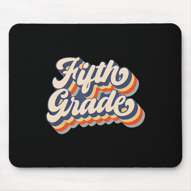 Alfombrilla De Ratón Retro Sunset Fifth Grade Teacher And Student Byck  (Frente)