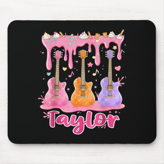 Alfombrilla De Ratón Retro Taylor Ice Cream Dripng Groovy 80's Women Me (Frente)