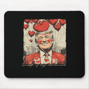 Alfombrilla De Ratón Retro Trump es mi El día de San Valentín de San Va