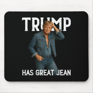 Alfombrilla De Ratón Retro Trump tiene gran meme de jeans