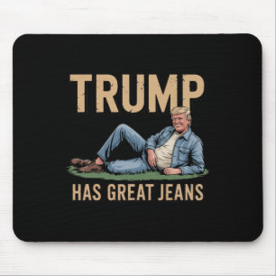 Alfombrilla De Ratón Retro Trump Tiene Grandes Jeans Meme Divertido