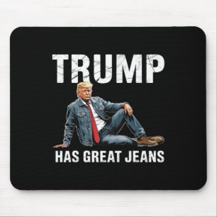 Alfombrilla De Ratón Retro Trump Tiene Grandes Vaqueros Meme 1 