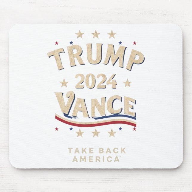 Alfombrilla De Ratón Retro Trump Vance Red (Frente)