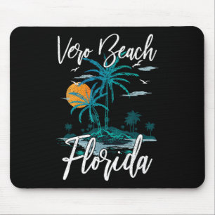 Alfombrilla De Ratón Retro Vacacional Retro Sunset Florida Vero Beach