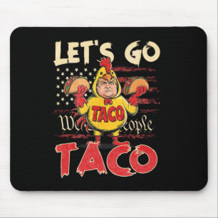 Alfombrilla De Ratón Retro Vamos Taco Shirt Gracioso Vamos Taco por