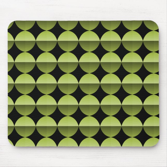 Alfombrilla De Ratón Retro verde oliva Flair Mousepad (Frente)