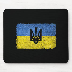 Alfombrilla De Ratón Retro vintage Ucrania Patriota del Orgullo de la B