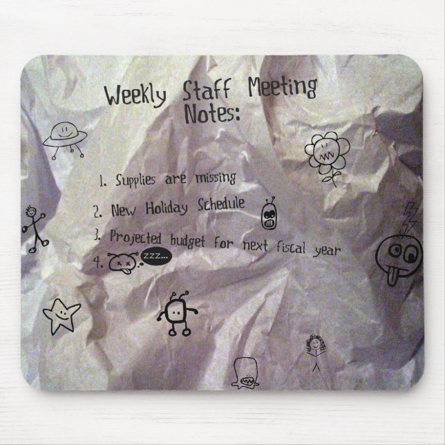Alfombrilla De Ratón Reunión del personal (Frente)