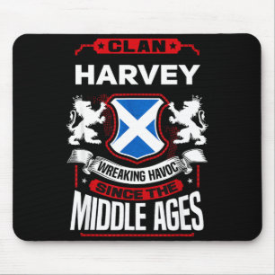 Alfombrilla De Ratón Reunión Familiar del Apellido Escocés Clan Harvey