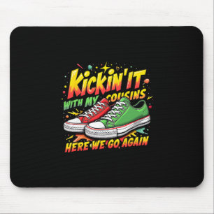 Alfombrilla De Ratón Reunión familiar Kickin’ It With The Kins Black Fa