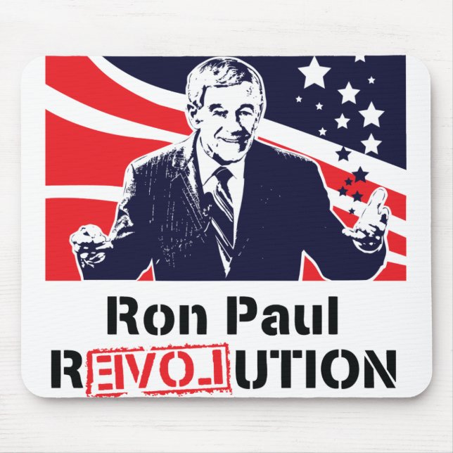 Alfombrilla De Ratón Revolución Mousepad de Ron Paul (Frente)