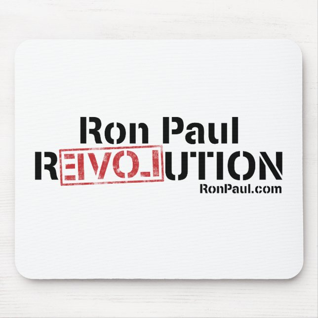 Alfombrilla De Ratón Revolución Mousepad de Ron Paul (Frente)