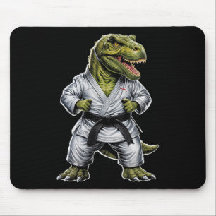 Alfombrilla De Ratón Rex Artes Marciales Dinosaurio Karate Jiu-jitsu Ni