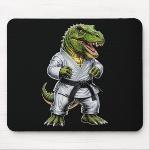 Alfombrilla De Ratón Rex Artes Marciales Dinosaurio Karate Judo Bjj Luc