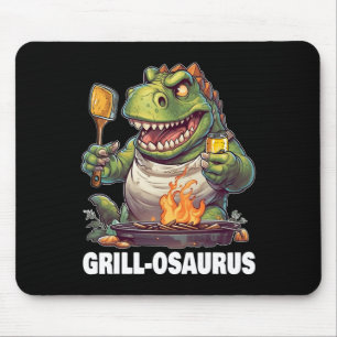 Alfombrilla De Ratón Rex Bbq Dinosaur Funny Fathers Day Grilling