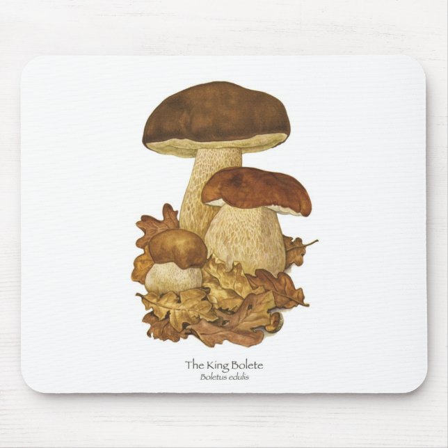 Alfombrilla De Ratón Rey Bolete Mushroom Mousepad (Frente)