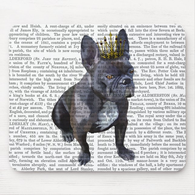 Alfombrilla De Ratón Rey Bulldog francés (Frente)