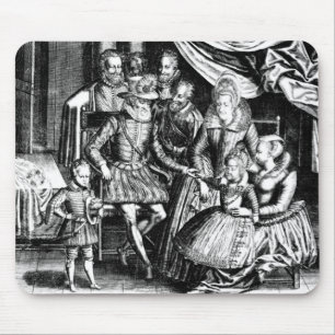 Alfombrilla De Ratón Rey de Enrique IV de Francia con su familia