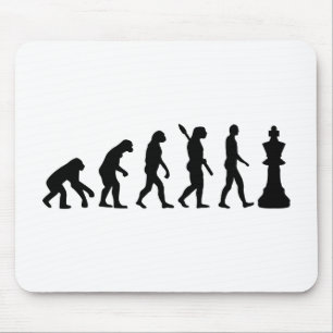 Alfombrilla De Ratón Rey del ajedrez de la evolución