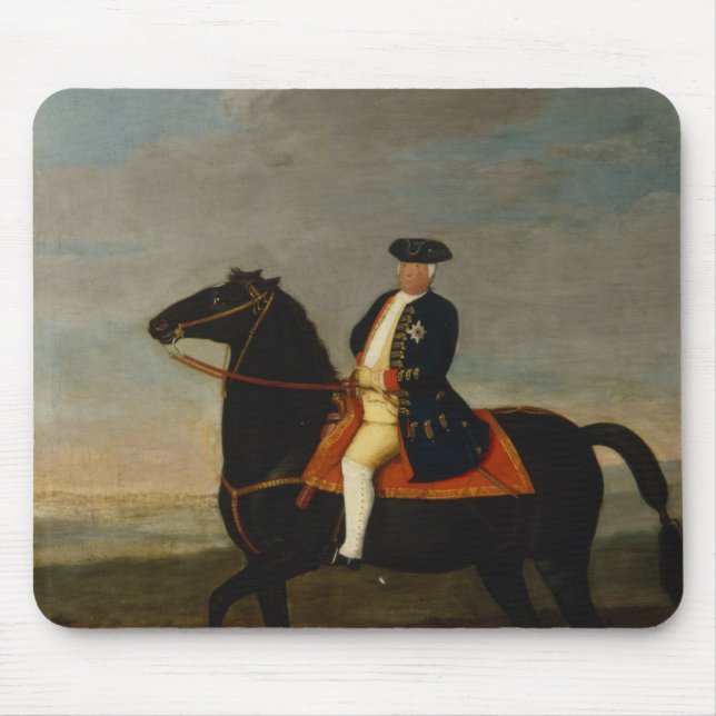 Alfombrilla De Ratón Rey Frederick Guillermo I a caballo (Frente)