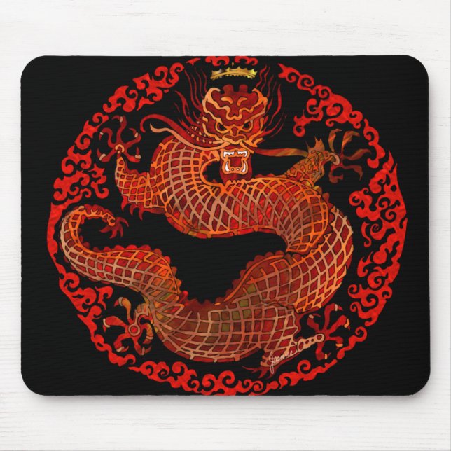Alfombrilla De Ratón Rey Mousepad del dragón (Frente)