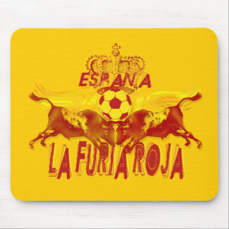 Alfombrilla De Ratón Reyes gemelos del futbol de los toros el rabiar de