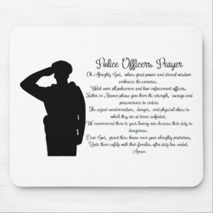 Alfombrilla De Ratón Rezo de los oficiales de policía
