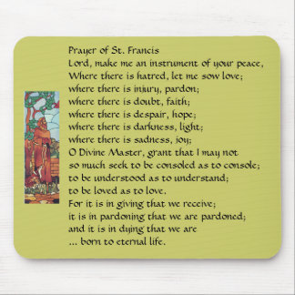 Alfombrilla De Ratón Rezo de St Francis… Mousepad