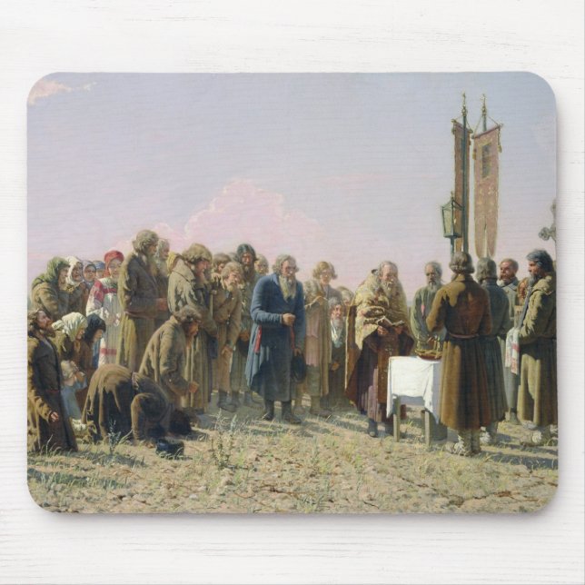 Alfombrilla De Ratón Rezo durante la sequía, 1880 (Frente)