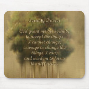 Alfombrilla De Ratón Rezo Mousepad de la serenidad