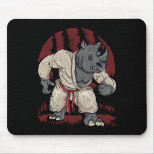 Alfombrilla De Ratón Rhinoceros Rhino Artes marciales Mma Karate Ku