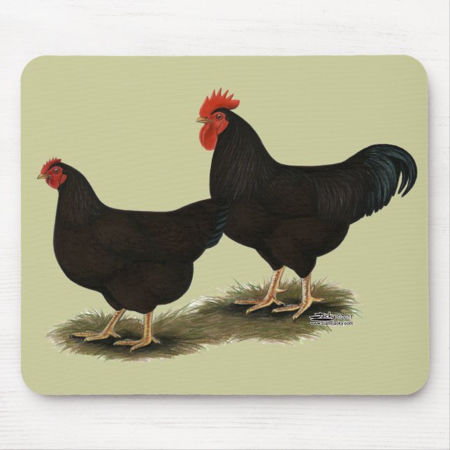 Alfombrilla De Ratón Rhode Island Red Bantams (Frente)