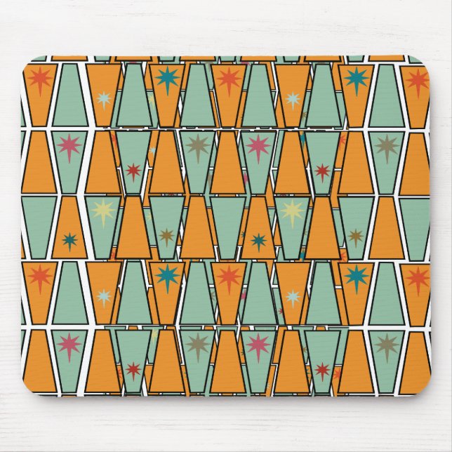 Alfombrilla De Ratón Rhombuses with Starbursts  (Frente)