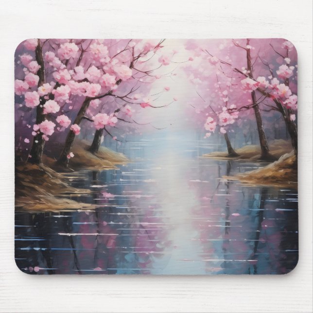 Alfombrilla De Ratón Riberas de primavera (Frente)