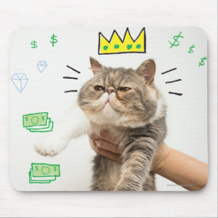 Alfombrilla De Ratón Rich King Cat