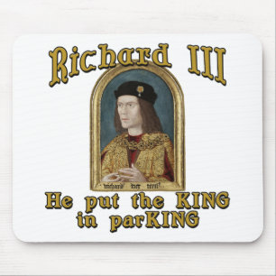 Alfombrilla De Ratón Richard III puso al rey en camiseta del