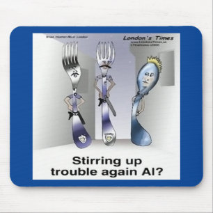 Alfombrilla De Ratón Rick London Funny Silverware Police