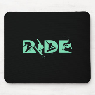 Alfombrilla De Ratón Ride Snowboard Gracioso Regalo Snowboard Snowboard