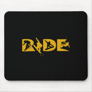 Alfombrilla De Ratón Ride Snowboard Gracioso Regalo Snowboard Snowboard
