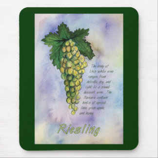 Alfombrilla De Ratón Riesling Wine Grapes Mousepad