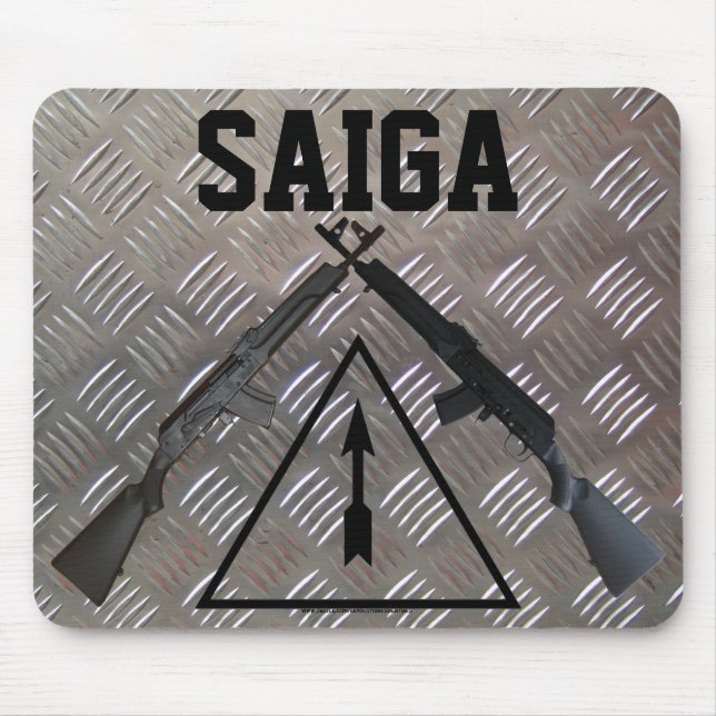 Alfombrilla De Ratón Rifle Mousepad de Saiga (Frente)