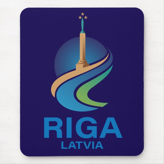 Alfombrilla De Ratón Riga Latvia (Frente)
